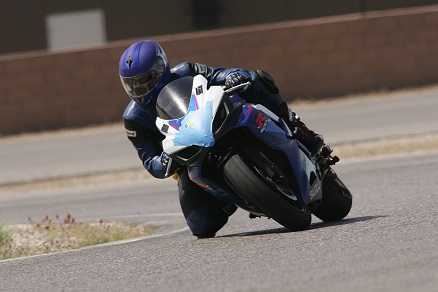 Man on motorcycle
