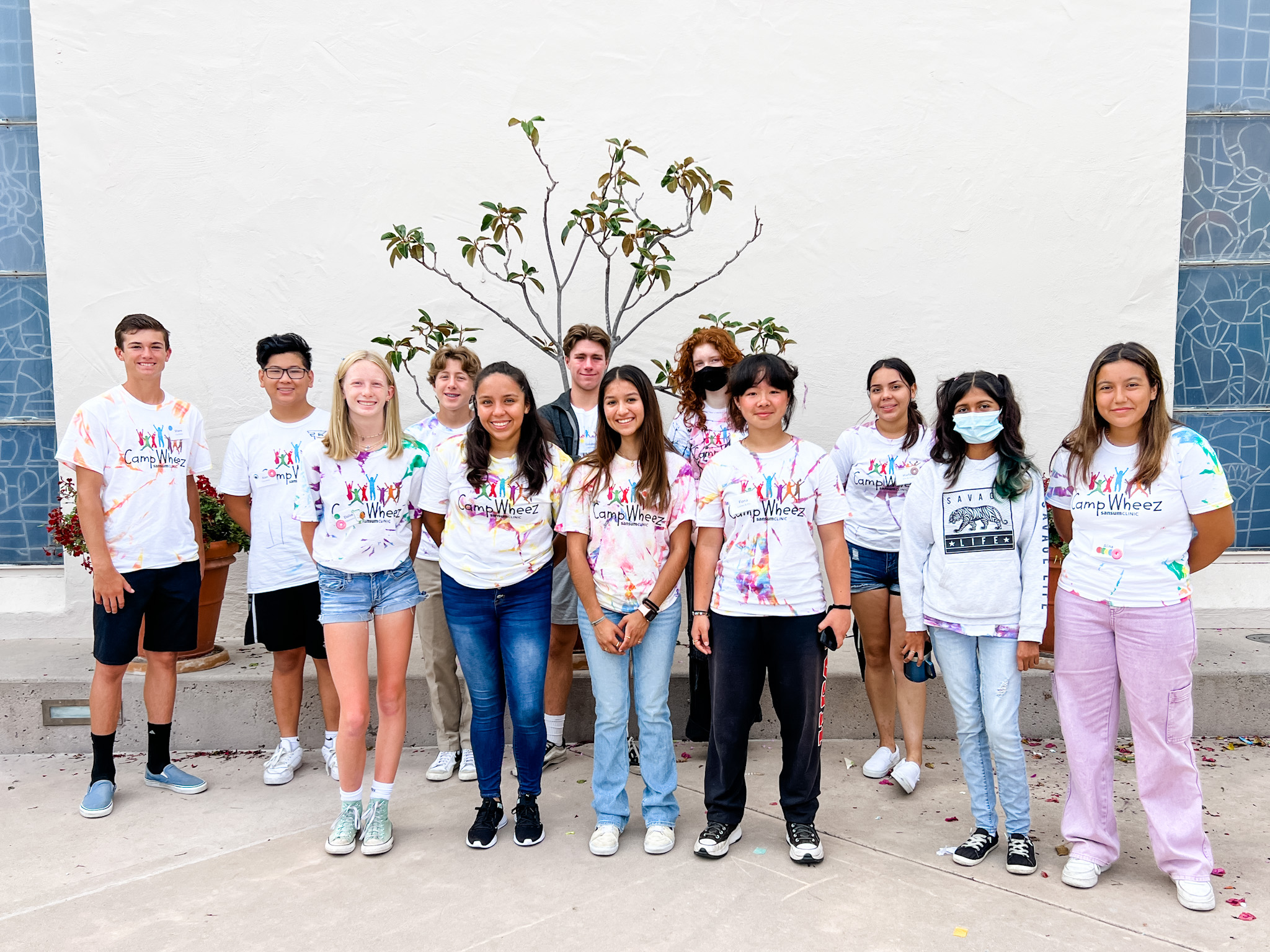 Volunteers at camp wheez