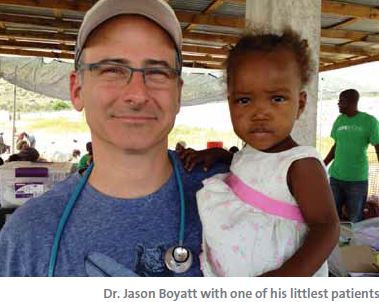 Dr. Boyatt and patient Dr. Boyatt and patient
