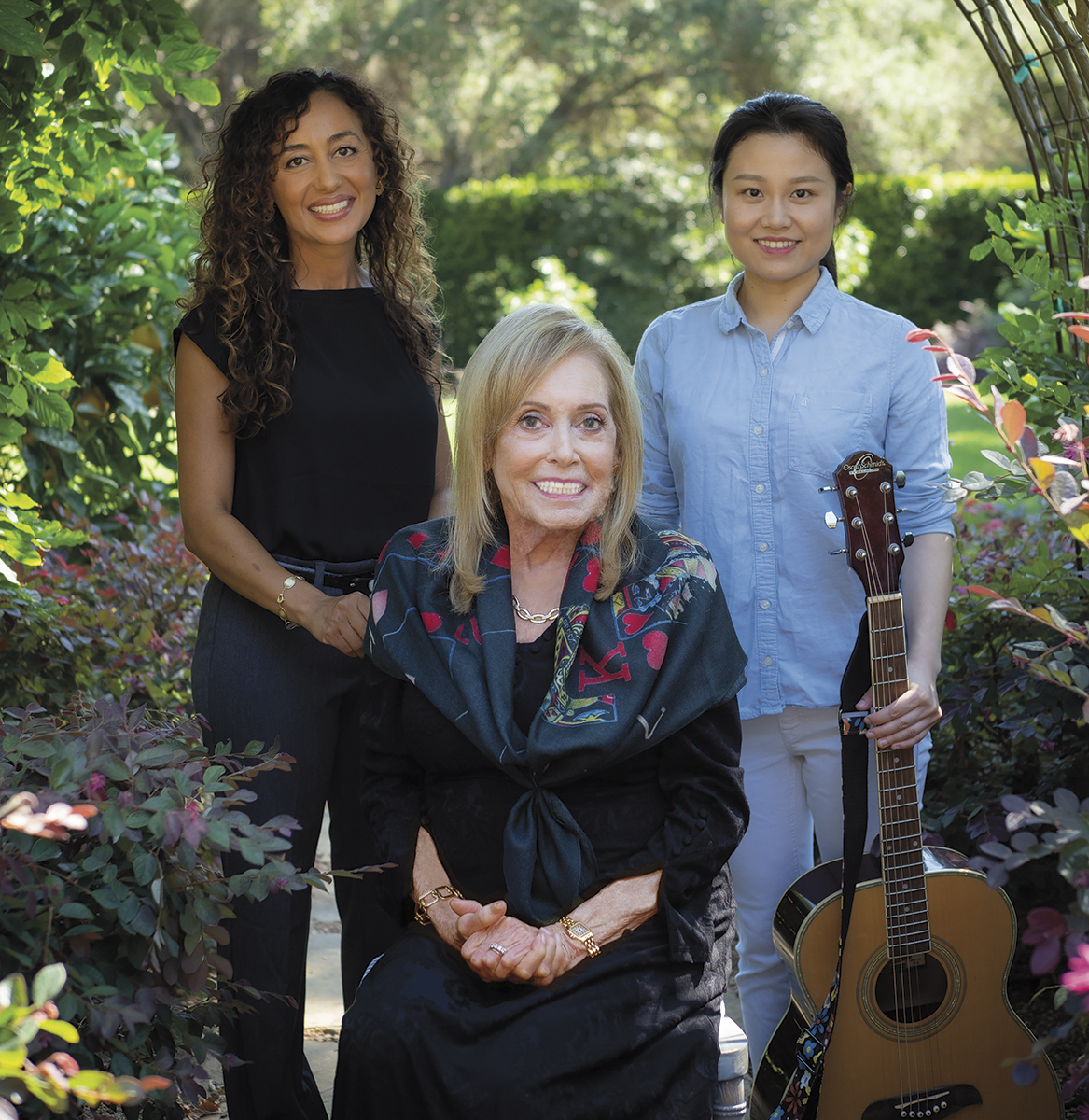 Philanthropist Julie Nadel with Rania Shenoda and Saiping Lin