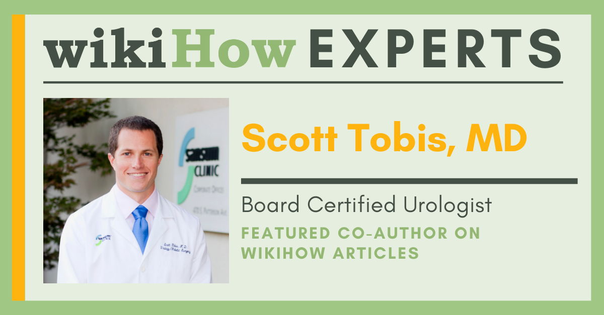 WikiHow Expert Dr. Scott Tobis