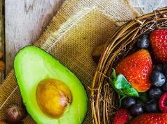 strawberry stuffed avocado