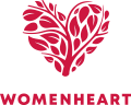 Heart shaped WomenHeart Logo