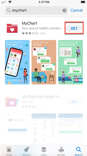 Download the MyChart app
